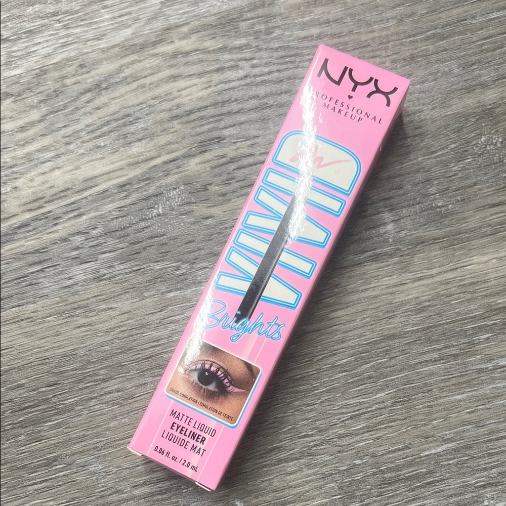NYX Vivid Brights Matte Liquid Eyeliner Sneaky Pink